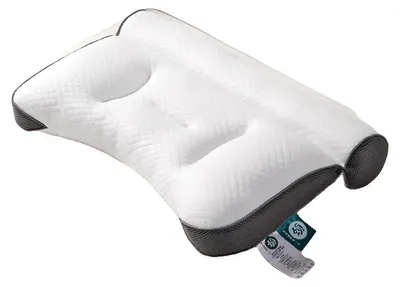 Obrázek produktu pro Polštářek na podporu krční páteře, ergonomická podpora, prodyšná tkanina, černý, 1 kus, 40*60 cm