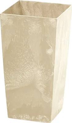 Image de NABBI Pot de fleurs en plastique DURS125E 12,5 cm - ivoire