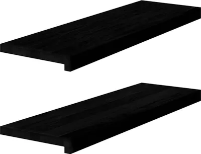 Obrázok produktu pre Okenný parapet 2 ks tmavohnedá 80x30x2 cm dubový masív