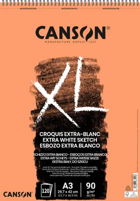 Obrázek produktu pro Podložka na skicování a studium CANSON "XL EXTRA WHITE", DIN A3