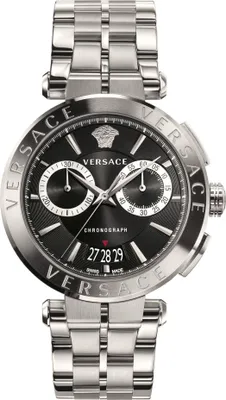 A close-up studio shot of a men's wristwatch.