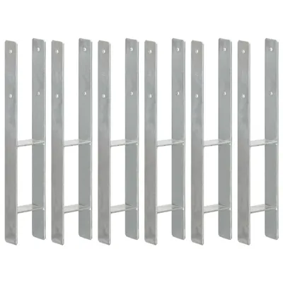 Image de Vidaxl gemahlene Anker 6 Stcs 9x6x60 cm galvanisé Stahl Silber gefärbt