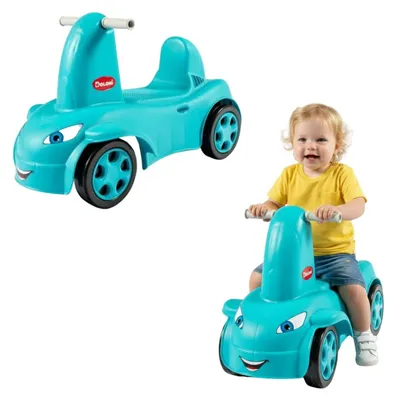 Produktbild von Doloni Rutschauto Türkis, 68 cm, 30 kg