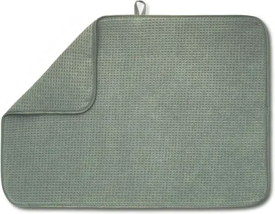 Produktbild von Saugfähige Geschirr-Abtropfmatte aus Mikrofaser, 61 x 43,2 cm, Grün