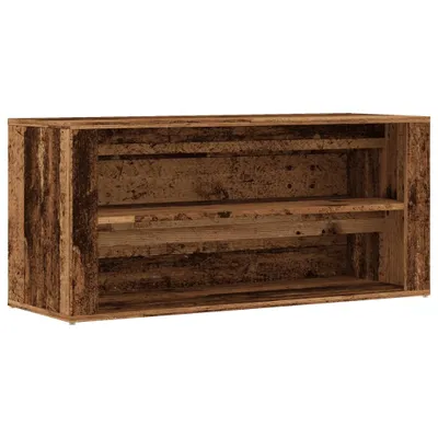 Produktbild von vidaXL Schuhbank Altholz-Optik 100x35x45 cm Holzwerkstoff