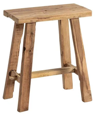 Image de Tabouret en teck fait à la main - 40 cm