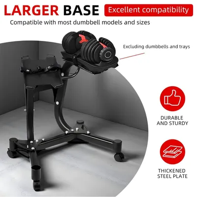 Image de Support de poids réglable, capacité de charge de 154 kg, équipé de roulettes, idéal pour l'entraînement de musculation à domicile