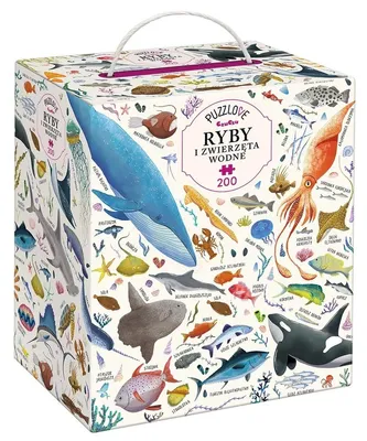Zdjęcie produktu dla Puzzle 200 Puzzlove Rodzinne Ryby i Zwierzęta Wodne CzuCzu