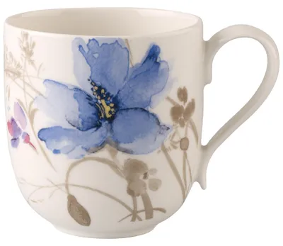 Produktbild von Villeroy & Boch Mariefleur Gris Basic Becher mit Henkel oval 330ml