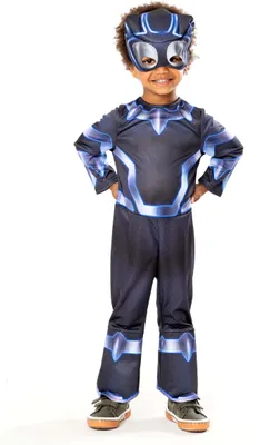 Produktbild von Black Panther Spidey Kostüm für Kinder - 84/98 (2-3 Jahre)