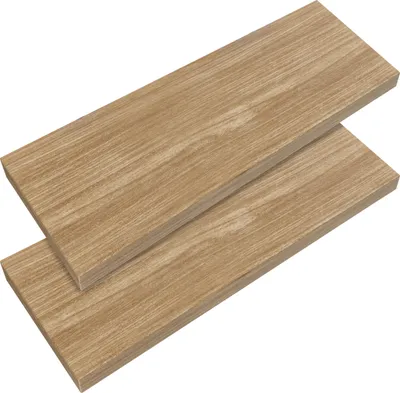 Produktbild von CASARIA® 2x Wandregal Holz Eiche Regal mit Halterung 15kg Tragkraft Hängeregal Küche Wohnzimmer Flur Wand Schweberegal Bücherregal Regalbrett Schwebend 70cm