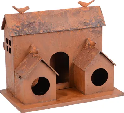 Produktbild von UNUS Vogelhaus zum Aufhängen aus Metall in Rost