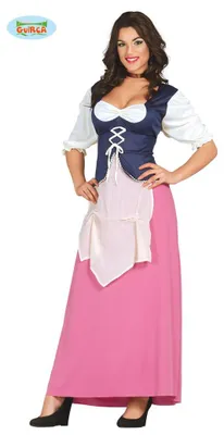 Produktbild von y Wirtin Mittelalter Kostüm für Damen Gr. M/L, Größe:L