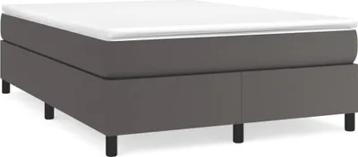 Obrázek produktu pro vidaXL Box spring bed frame grey 140x200 cm Imitace kůže