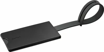 Immagine prodotto di Stelton Companion Kofferanhänger, Kofferlabel, Gepäckanhänger, Aluminium, Silikon, Schwarz, 18 cm, 232