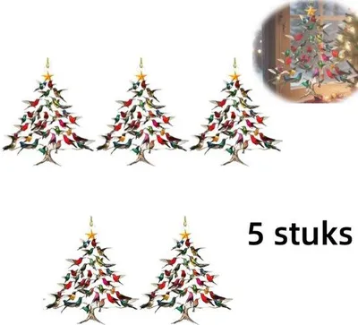 Immagine prodotto di Set di 5 decorazioni per l'albero di Natale, 8,3 cm, effetto metallizzato, per l'albero di Natale e le festività natalizie