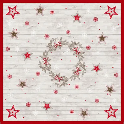 Produktbild von Duni Dunicel Mitteldecke Cozy Winter 84 x 84cm 20 Stück