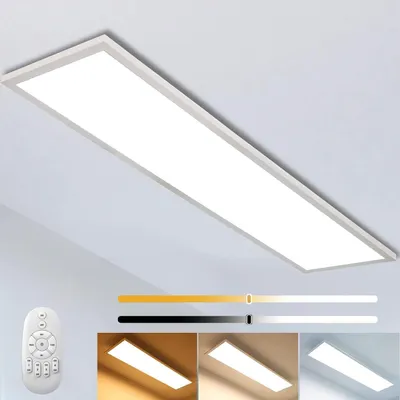 Obrázok produktu pre LED stropné svietidlo 120x30 cm stmievateľné s diaľkovým ovládaním 40 W teplá a studená biela