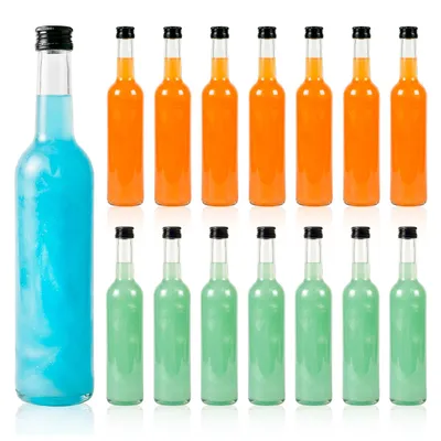 Zdjęcie produktu dla SUPERBUTELKI - 50 szt. Szklane butelki na nalewki Futura 350 ml NA ZAKRĘTKĘ na wino, nalewki, syrop, likier, oleje