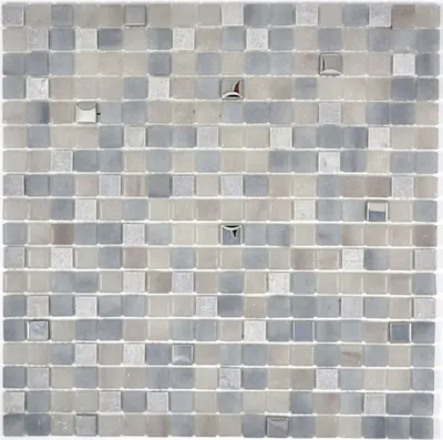Produktbild von Mosaikfliese Transluzent Stein grau GRIGIO BAD WC Küche WAND MOS91-0204