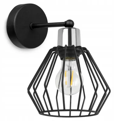 Produktbild von Wandleuchte Kinkiet Metall Draht Lampenschirm LED Modern Industrial