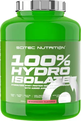 Immagine prodotto di Scitec Nutrition 100% Hydro Isolate 2000 g fragola / Proteine idrolizzate del siero di latte / Delizioso isolato di siero di latte idrolizzato al 100%, arricchito con aminoacidi extra