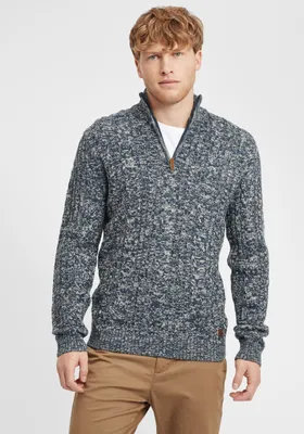 Produktbild von BLEND BHZotem Herren Strickpullover Troyer Grobstrick Pullover