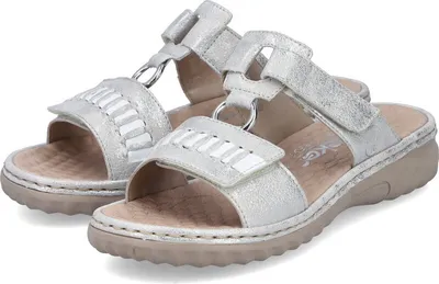 Produktbild von Rieker Damen Pantolette silber/platin, Damen:42 EU