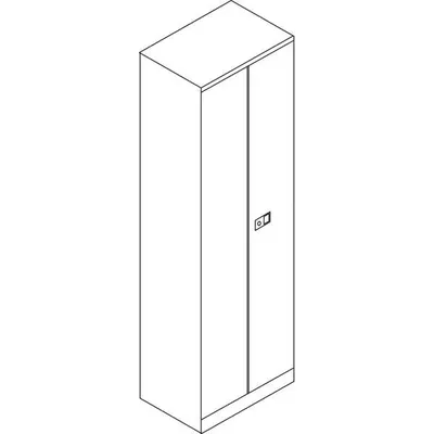 Immagine prodotto di BISLEY Stahlschrank Universal weiß/weiß