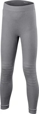 Image de Pantalon technique FALKE Wool-Tech Tight pour enfants, gris chiné, taille 152
