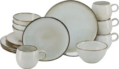 Obrázok produktu pre CreaTable, 25071, Stone Town Grey, kombinovaná sada 16 dielov, kamenina