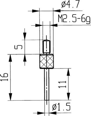 Produktbild von Käfer Messeinsatz Stahl . 14/ 1,5 mm