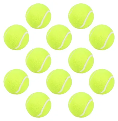 Zdjęcie produktu dla Piłki tenisowe, 12 sztuk, dla dzieci, do treningów sportowych i w szkole