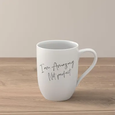 Zdjęcie produktu dla Villeroy&Boch - Kubek Statement 290ml „I´m amazing. Not perfect”