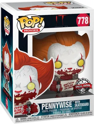 Produktbild von IT - Pennywise with Skateboard 778 Special Edition - Funko Pop! Vinyl Figur