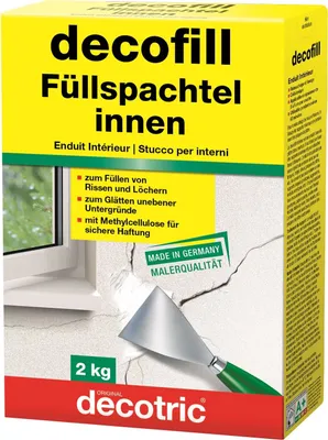 Zdjęcie produktu dla Decotric Decofill Filler Gips szpachlowy do wnętrz 2000g