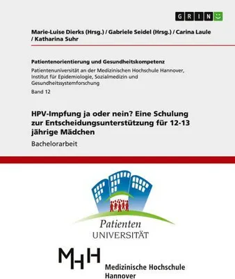 Produktbild von HPV-Impfung ja oder nein? Eine Schulung zur Entscheidungsunterstützung für 12-13 jährige Mädchen