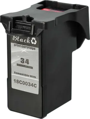 Produktbild von vhbw Tintenpatrone Schwarz als Ersatz für Lexmark 34, 32, 18C0034, 18C0032 (wiederaufgefüllt, 22ml)