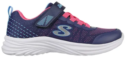 Produktbild von Skechers Mädchen Dreamy Dancer Radiant Rogue Sneaker, Navy Hot Pink Mesh Multi T