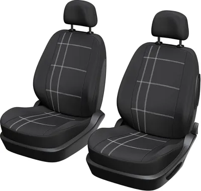Produktbild von Autositzbezüge 2 Stück, universal für Vordersitze, schwarz, Fleckenschutz, für Auto