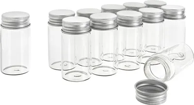 Produktbild von VBS XXL Gläschen mit Schraubverschluss, ca. 25 ml, 12 Stück