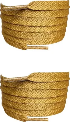 Produktbild von Flache Sneaker Schnürsenkel in Braun Ocker - Länge: 140 cm
