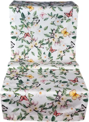 Produktbild von Tischdecke Tischläufer Druck Frühlingsblüte &Schmetterlinge Frühling 50 x 150 cm