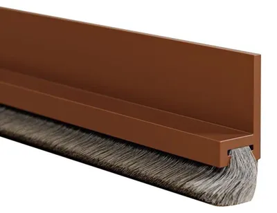 Produktbild von Türdichtung Bürste selbstklebend 100x5cm braun – Zugluftstopper mit Schall & Kälteschutz | Staub & Insektenschutz