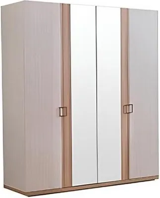 Produktbild von Schrank Kleiderschrank Schlafzimmerschrank Einbauschrank Spiegel Garderobe