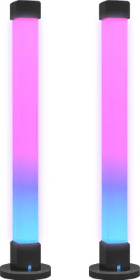 Produktbild von 2er-Set LED-Lampe, Tischlampe mit App- und Fernsteuerung, Musik-Synchronisation, Farb-Modi, Timer, Weiß