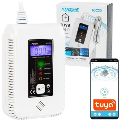 Zdjęcie produktu dla BLOW DETEKTOR Czujnik Czadu i Gazu TGC30 WiFi TUYA