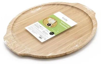 Produktbild von SUNCHA Bambustablett Serviertablett Snacktablett Frühstückstablett Tablett Bambus 260×320×17mm