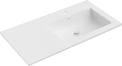 Produktbild von Mexen Otis Einbauwaschbecken rechts 91 x 46,5 cm, weiß matt - 25189001P