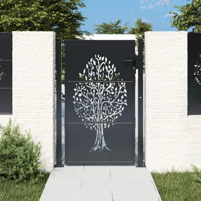 Immagine prodotto di VIDAXL POORT 105x130 cm con design ad albero acciaio - antracite - spento